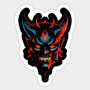 Demon Head Oni Sticker